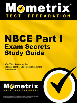 cover image of NBCE Part I Exam Secrets Study Guide